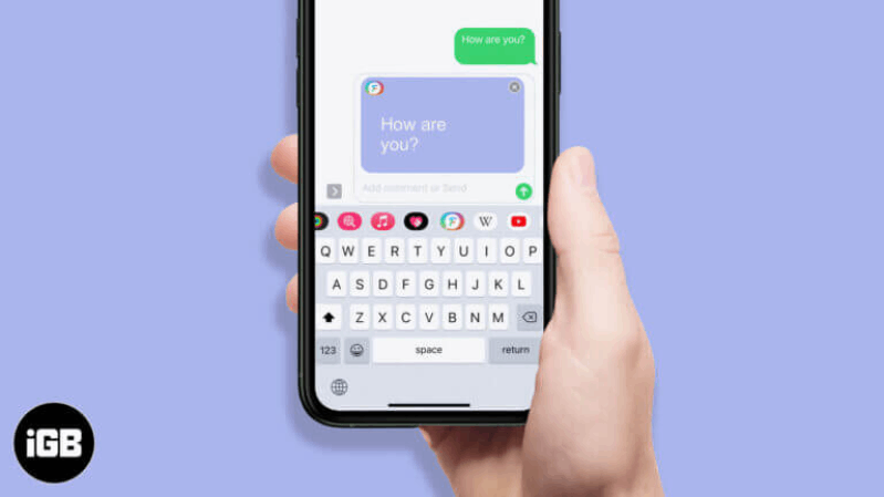 iMessage hình 1 Cách thay đổi màu bong bóng iMessage trên iPhone và iPad