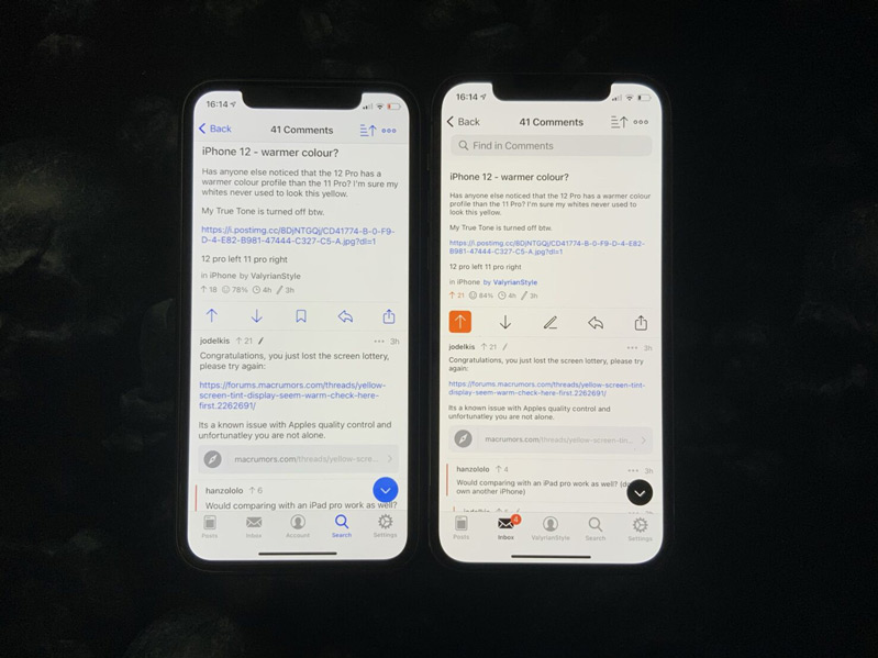 iphone 12 pro bị ám vàng hình 3 iphone 12 pro bị ám vàng