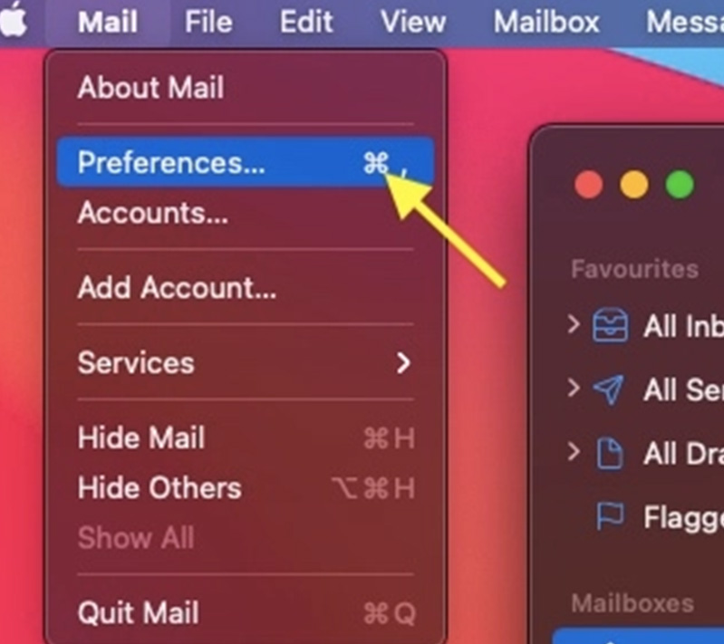 tự động gửi tin nhắn bị chặn vào thùng rác trên mac