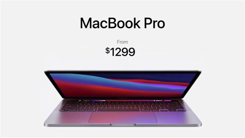 giá khởi điểm của MacBook Pro 2020 M1