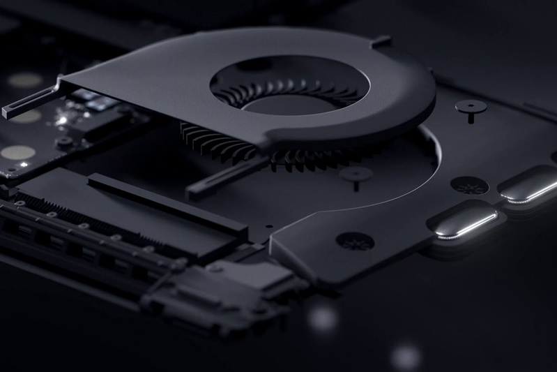 macbook air vs macbook pro hình 2 quạt tản nhiệt của macbook