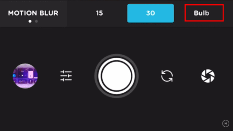 hình 5 Điều chỉnh màn trập để tăng thời gian phơi sáng trên iPhone