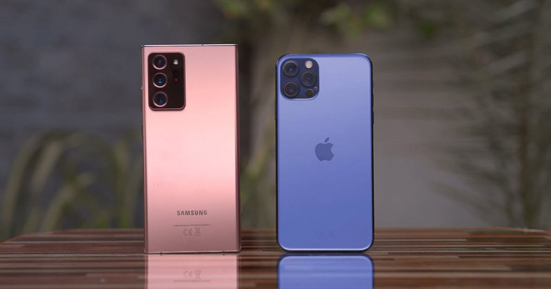 so sánh camera ip12 pro và note 20 ulltra 