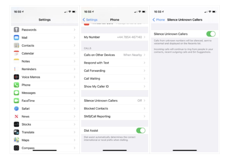 iPhone hình 2 Cách chặn cuộc gọi, tin nhắn và Email Spam trên iPhone