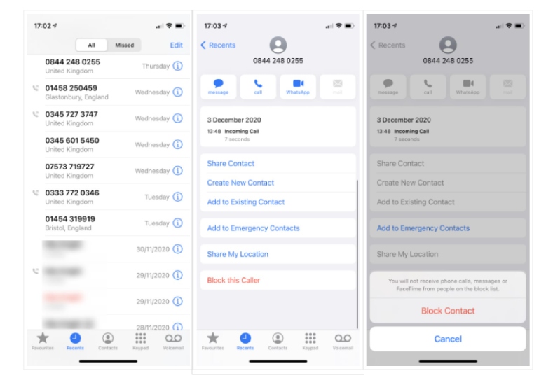 iPhone hình 4 Cách chặn cuộc gọi, tin nhắn và Email Spam trên iPhone
