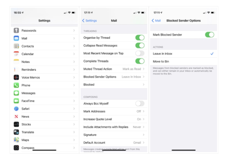 iPhone hình 6 Cách chặn cuộc gọi, tin nhắn và Email Spam trên iPhone