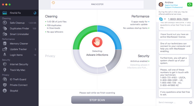 MacKeeper 5 sửa chưa và quét