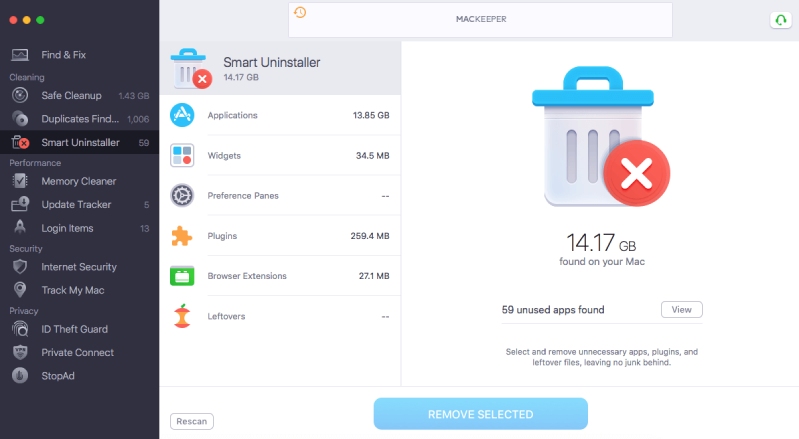 Gỡ cài đặt thông minh