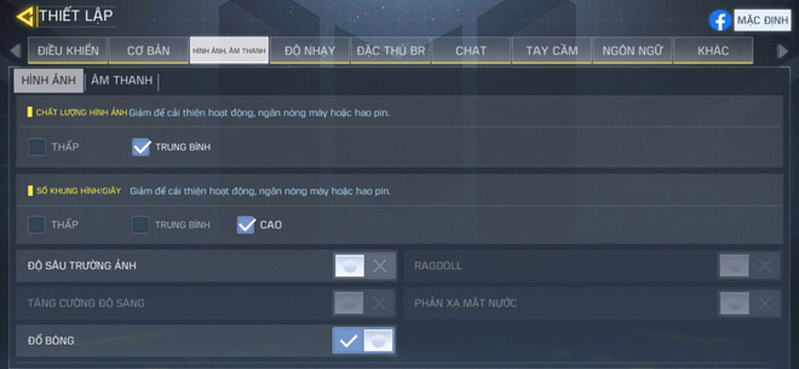 redmi note 9 5g hình 9 thiết lập call of duty
