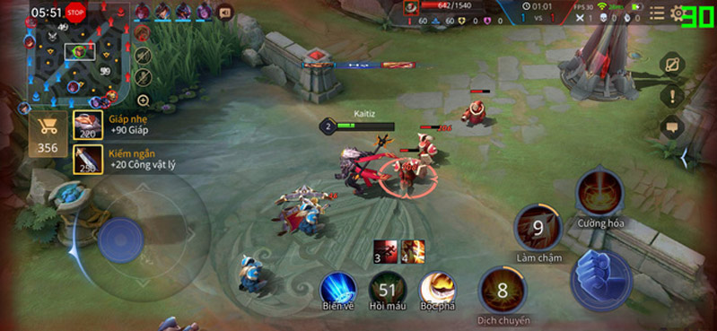 redmi note 9 5g hình 7 liên quân mobile