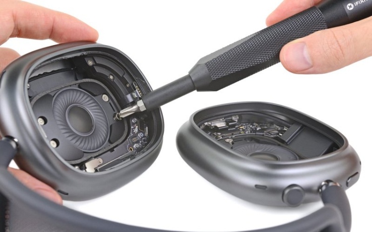 AirPods Max hình 2 Tai nghe AirPods Max khó tháo rời để có thể thay Pin