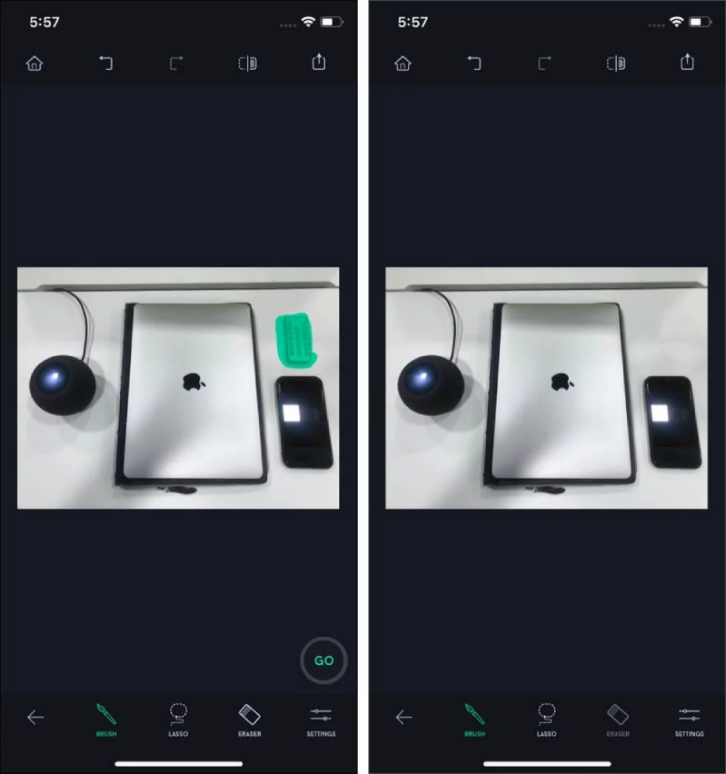 TouchRetouch hình 3 Loại bỏ đối tượng bằng ứng dụng TouchRetouch