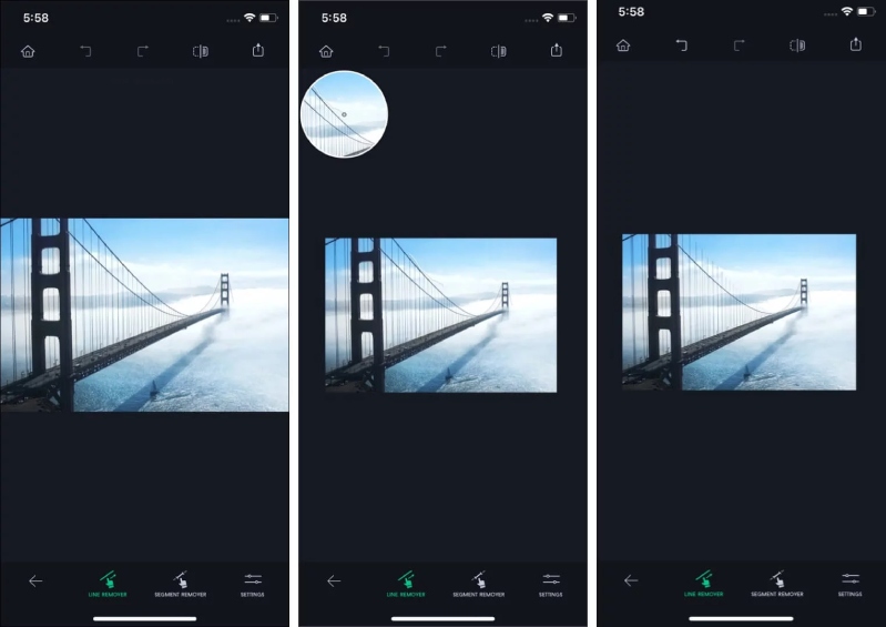 TouchRetouch hình 5 TouchRetouch xóa được dòng
