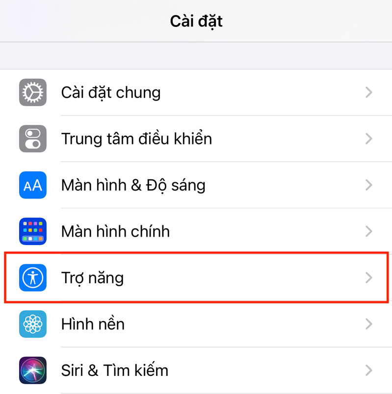 menu iphone 12 hình 2 cài đặt menu