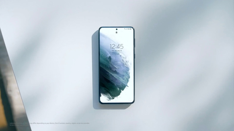 samsung ra mắt san rphẩm mới hình 6 mặt trước s21