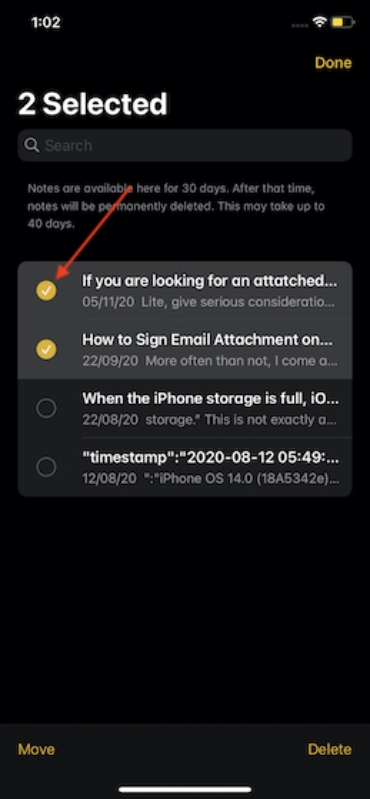 Khôi phục ghi chú bị xóa trên iPhone và iPad