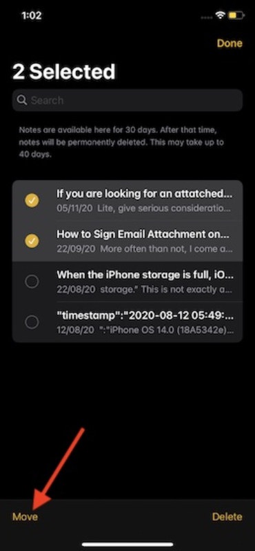 Khôi phục ghi chú bị xóa trên iPhone và iPad