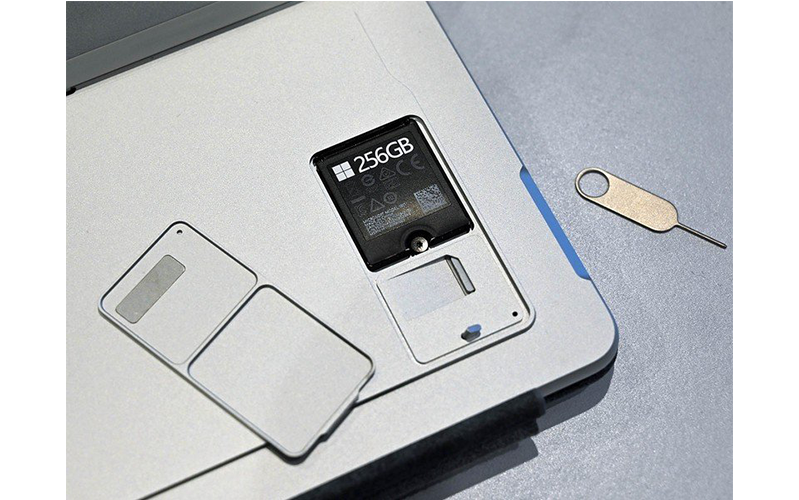 surface pro x 3 mở bảng điều khiển sim surface pro x