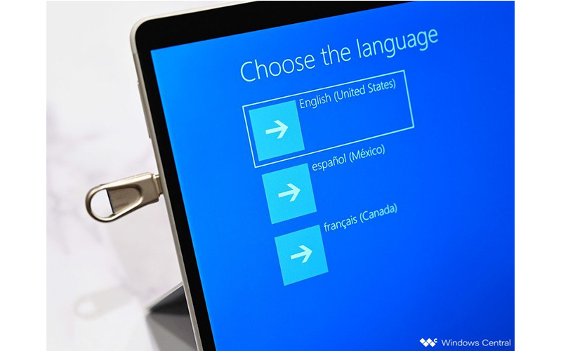 surface pro x 4 khôi phục window