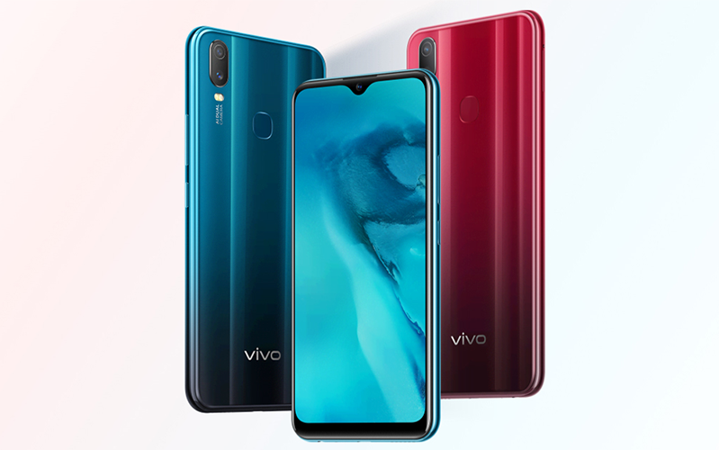 vivo y11 thiet ke vivo y11 màu xanh