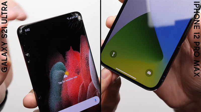 so sánh độ bền s21 ultra và iphone 12 pro max hình 3 kết quả bài đánh giá