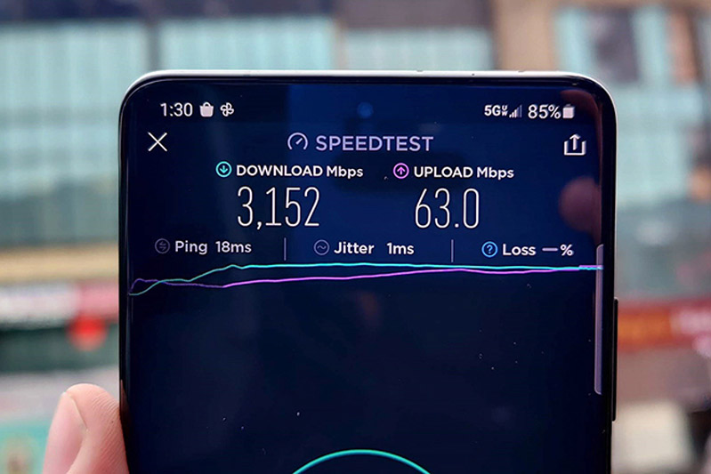 Tốc độ 5G hình 3 tốc độ 5G