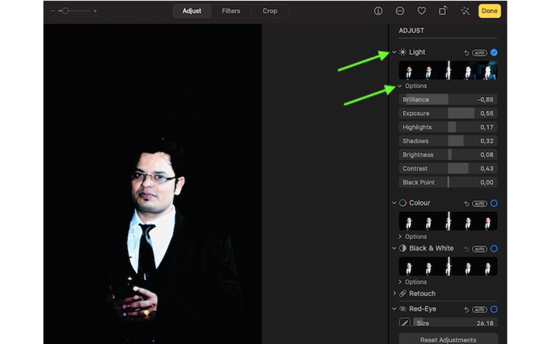 Điều chỉnh ánh sáng độ phơi sáng trên máy Mac Điều chỉnh ánh sáng độ phơi sáng trên máy Mac