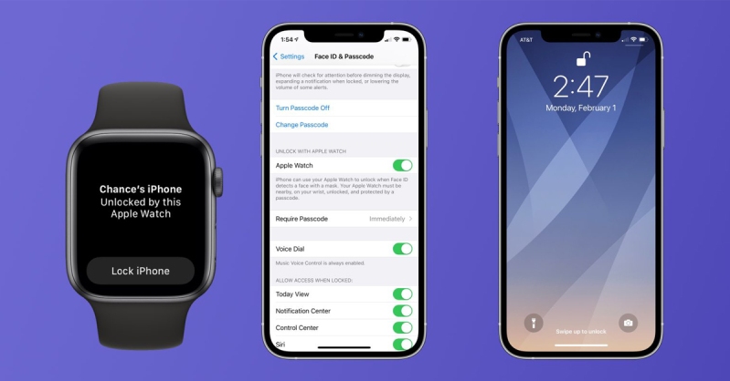 iPhone hình 1 Cách mở khóa iPhone bằng Apple Watch