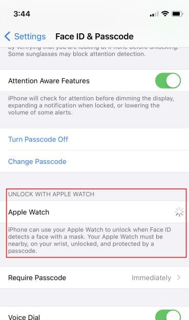 Cách mở khóa iPhone bằng Apple Watch