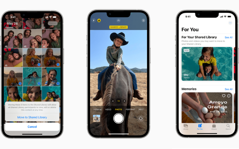 iOS 16.1  Thư viện Ảnh dùng chung iCloud