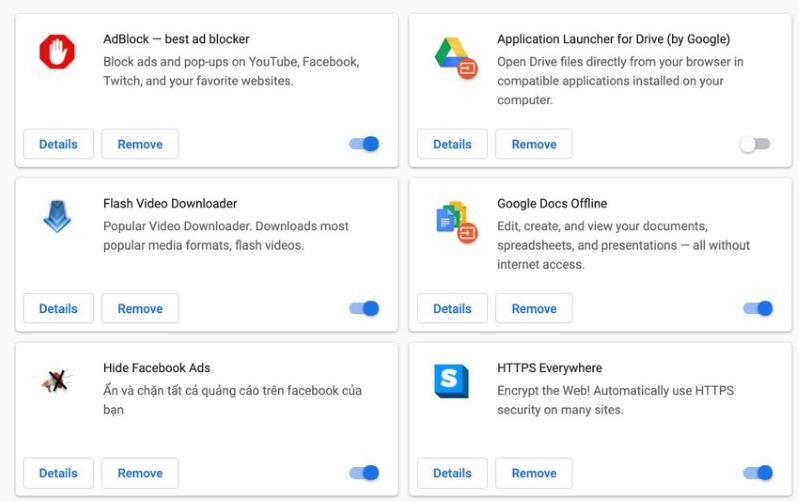 30 tiện ích mở rộng nên gỡ cài đặt Cách gỡ bỏ những tiện ích mở rộng độc hại