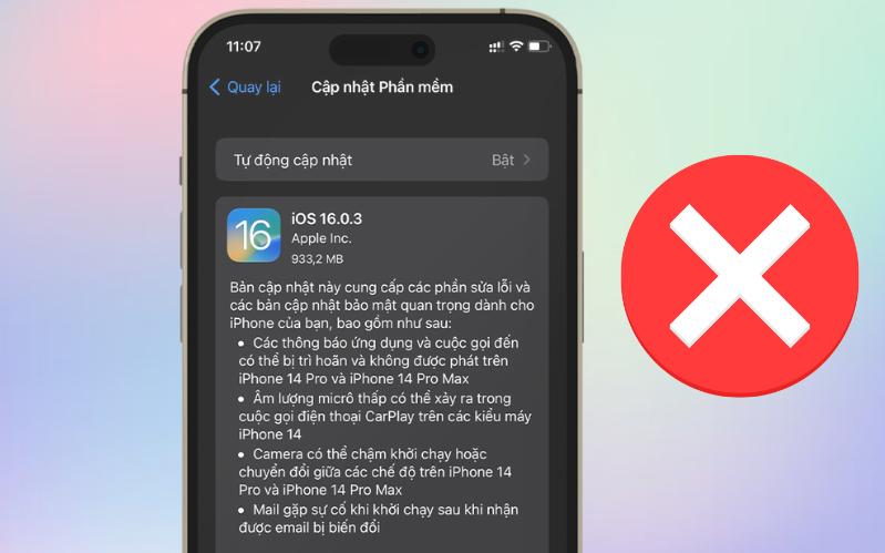 iOS 16.0.3 iOS 16.0.3 chính thức bị ngừng hỗ trợ