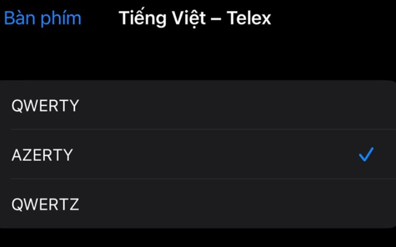 5 lỗi có trên iOS 16.1 Thay đổi lại kiểu bàn phím khác