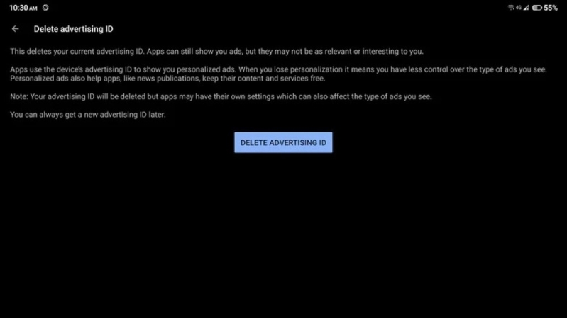 Cách ngăn ứng dụng Android theo dõi bạn Xóa ID quảng cáo