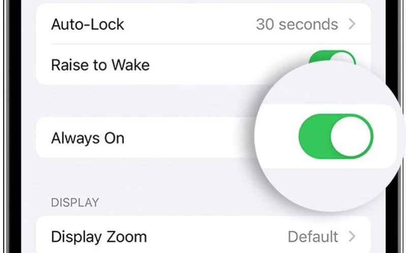 Tắt Always-On Display 