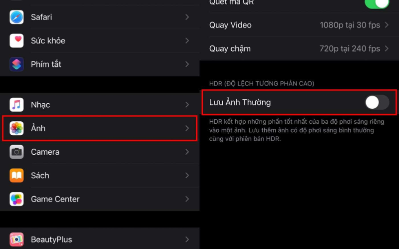 24 cách giúp bạn không còn lo hết dung lượng trên iPhone 14 Tắt tính năng giữ ảnh gốc