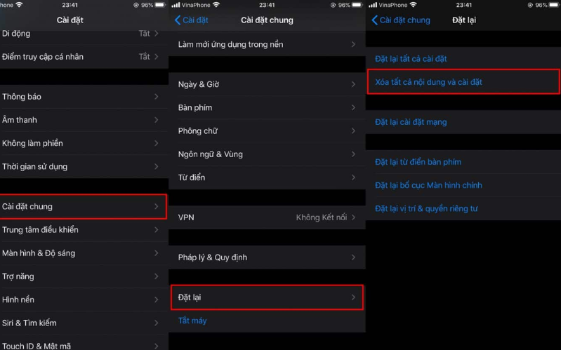 24 cách giúp bạn không còn lo hết dung lượng trên iPhone 14 Xóa tất cả nội dung và cài đặt