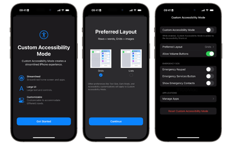 iOS 16.2 beta 2 Chế độ trợ năng tùy chỉnh