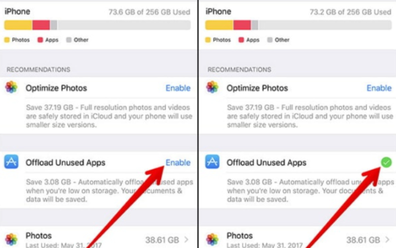 Chữa iPhone hoạt động chậm bằng 3 cách đơn giản Một cách đơn giản nhất mà người dùng có thể dễ dàng lấy lại dung lượng trên iPhone là Gỡ bỏ ứng dụng