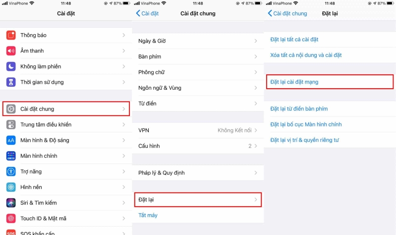 Sửa lỗi Wi-Fi hoạt động chậm Đặt lại cài đặt mạng