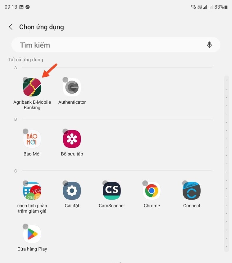 Chọn các ứng dụng riêng tư cần ẩn khỏi màn hình