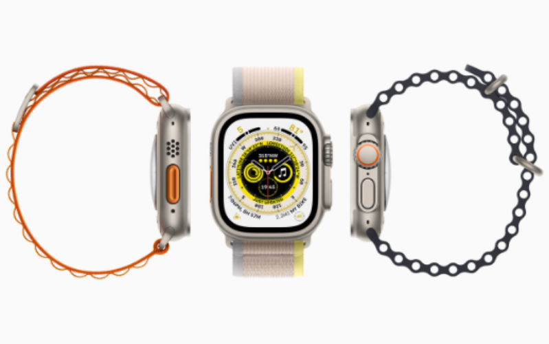 Apple Watch Ultra - 49mm - LTE - mặt Titanium dây Trail Apple Watch Ultra - đồng hồ thông minh dành cho vận động viên