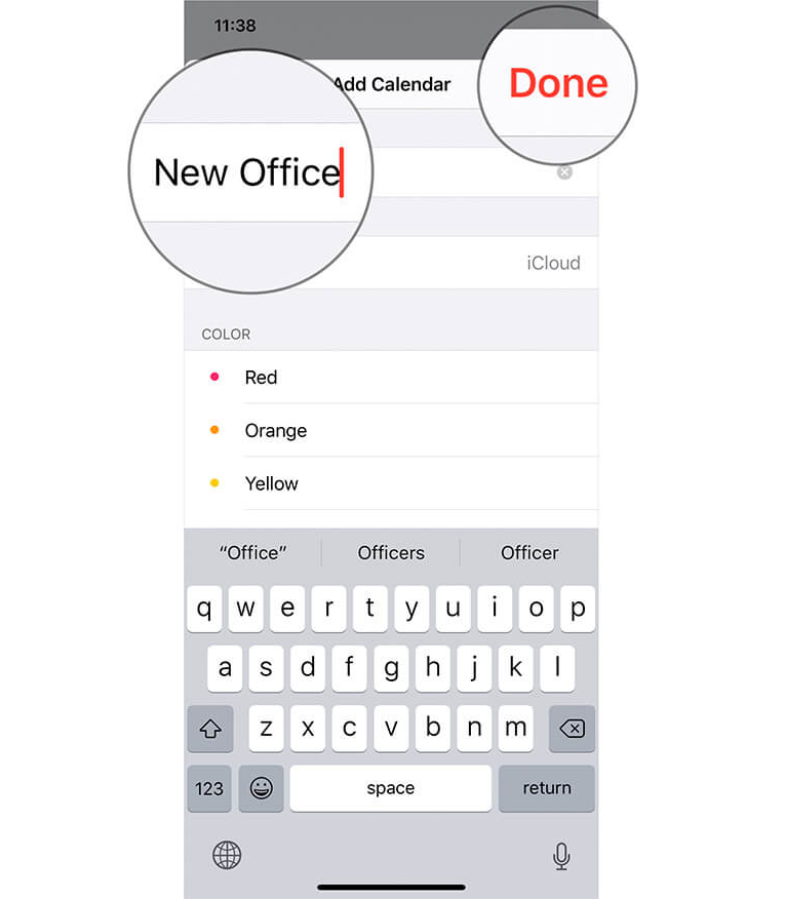 Nhập tên cho lịch trình mới 