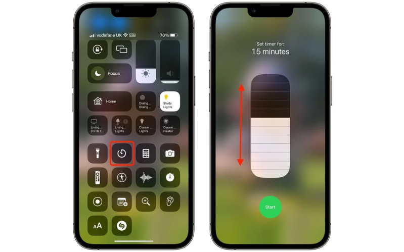 iPhone 14 Đặt hẹn giờ nhanh hơn