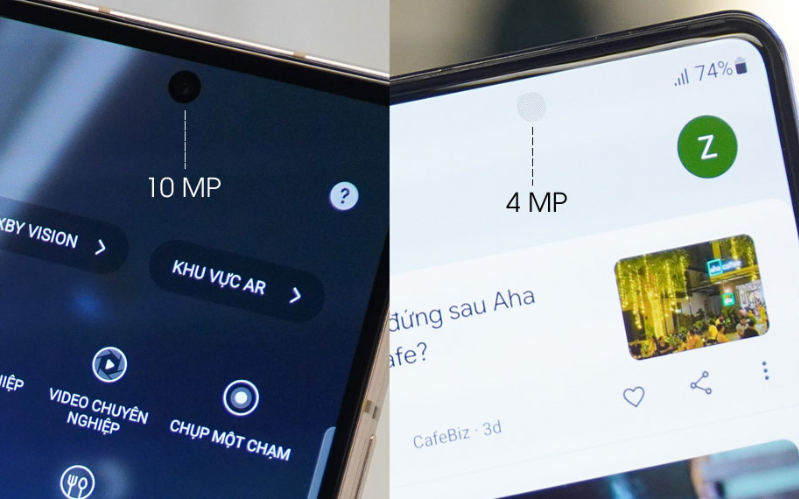 Samsung Galaxy Z Fold4 5G cũ Cụm camera trước