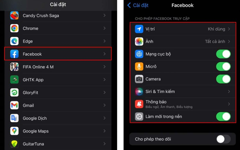 Cách khắc phục lỗi chế độ chuyên nghiệp trên Facebook không hoạt động bật Cho phép truy cập như ảnh, micrô, mạng cục bộ hoặc máy ảnh để chế độ chuyên nghiệp hoạt động.