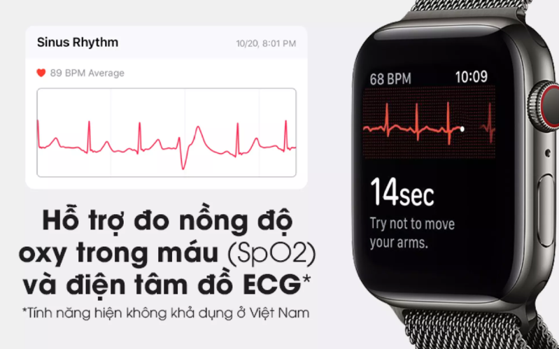 Apple Watch Series 6 44mm LTE Trợ lý sức khỏe