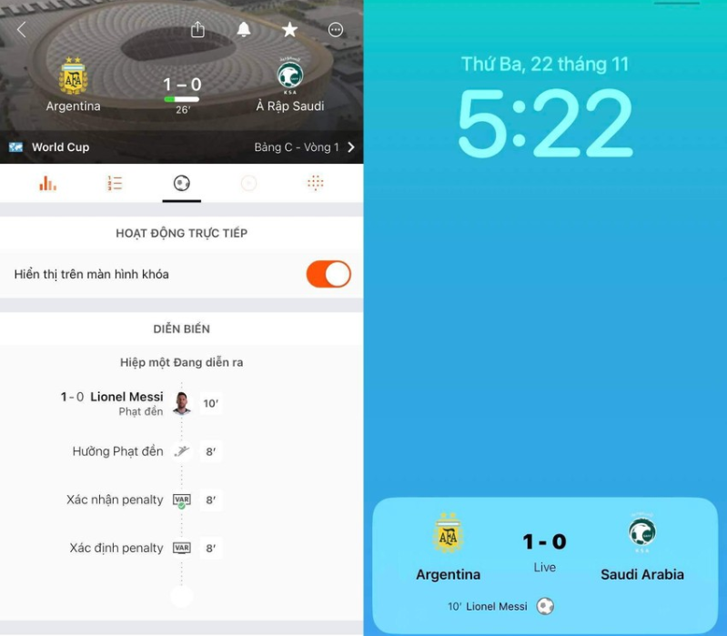 iOS 16 Tùy chọn Show on Lock Screen