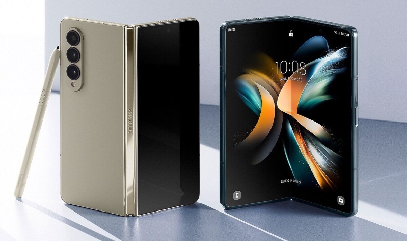 So sánh Samsung Galaxy Z Fold4 và Microsoft Surface Duo 2 Galaxy Z Fold4 có thể sử dụng mà không cần mở thiết bị nhờ màn hình phụ