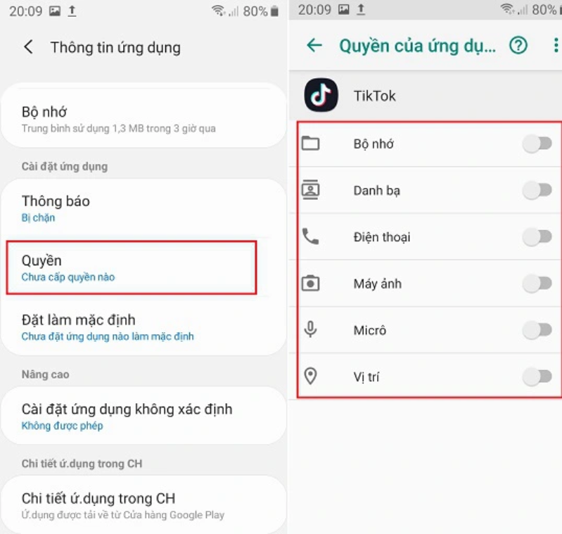 Android  Điều chỉnh lại các ứng dụng được cấp nhiều quyền